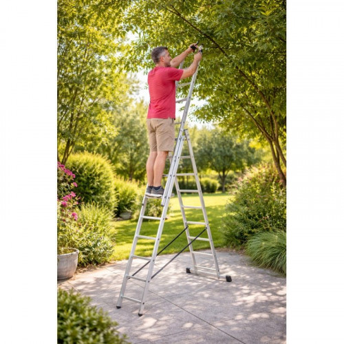 Escalera transformable ALTIPESA 3 tramos - Número peldaños 3x9