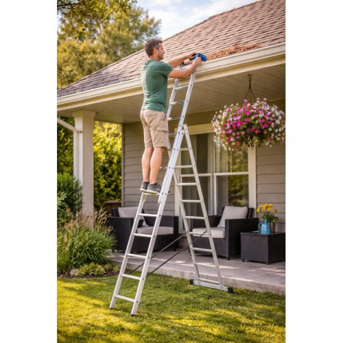 Escalera transformable ALTIPESA 3 tramos - Número peldaños 3x9