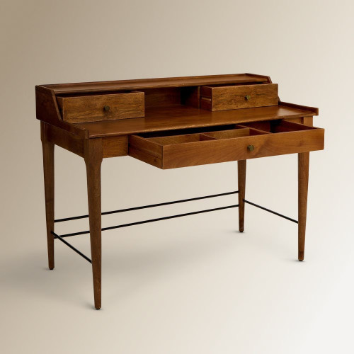 Escritorio de madera de mango Orly EuroVolter Natural