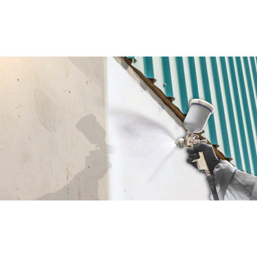 Escudo térmico total CLIMATECH PRO Fischer 9L color blanco membrana aislante interior/exterior para pared, techo, fachada, habitación, tejado con base agua