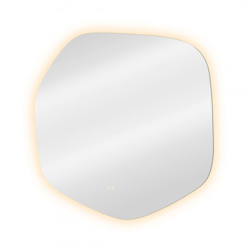 Espejo de baño asimétrico con luz LED ambiente Modern Meteor 100x90 cm con antivaho, táctil