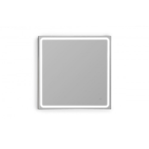 Espejo de baño cuadrada con luz LED Mia Black 80x80 cm táctil