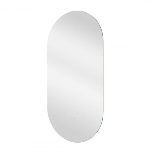 Espejo de baño ovalado con luz LED ambiente Modern Pill 40x80 cm con antivaho, táctil