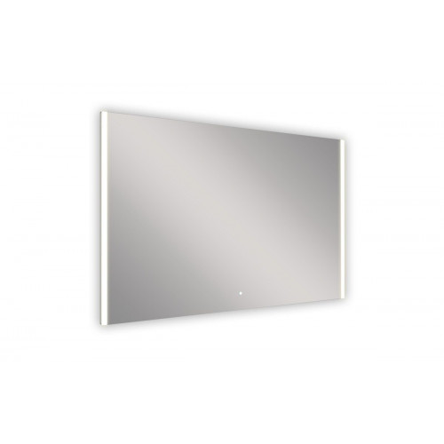 Espejo de baño rectangular con luz LED funcional EledBlth 120x80cm con antivaho, táctil, altavoz color plata
