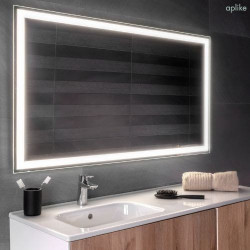 Espejo de Baño Rectangular con Luz LED Perimetral, Sin Marco, Función Antivaho, Luz Blanca Neutra (4000K) - 120 x 70 cm | Modelo Altea S2