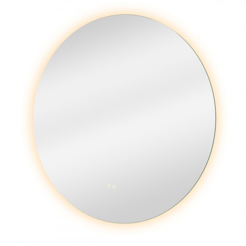 Espejo de baño redondo con luz LED ambiente Modern Round de 80 cm de diámetro con antivaho, táctil