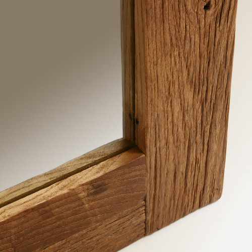 Espejo de pie de madera de olmo Opium EuroVolter Natural