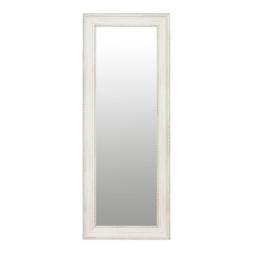 Espejo de pie de madera de samba Nantes EuroVolter Blanco