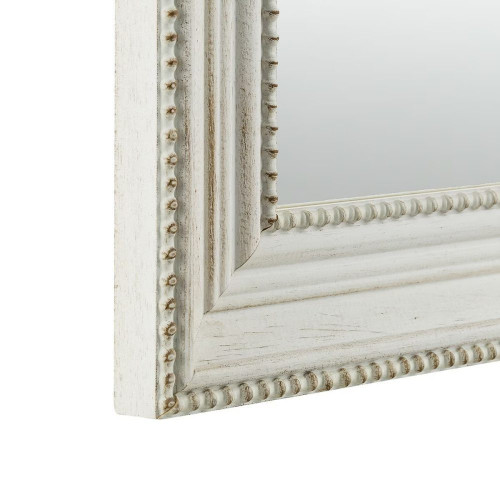 Espejo de pie de madera de samba Nantes EuroVolter Blanco