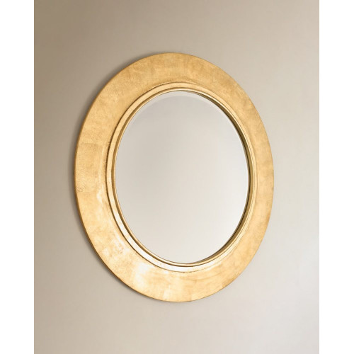 Espejo decorativo de pared redondo Manet EuroVolter Oro