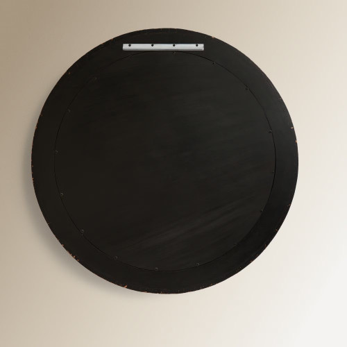 Espejo decorativo de pared redondo Soho EuroVolter Negro / Oro