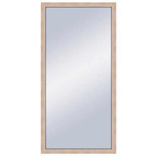 Espejo enmarcado de pared o suelo rectangular Shadi Taco madera roble mate de 78 x 178 cm