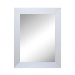 Espejo enmarcado de pared rectangular PROMO madera blanco satinado de 80 x 120 cm