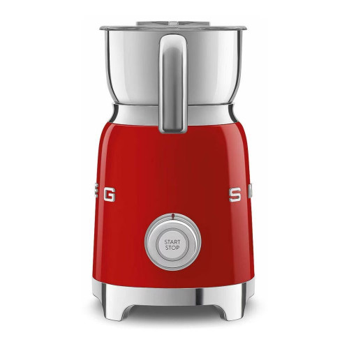 Espumador de leche Smeg MF11RDEU con estética 50'Style y acabado brillante Rojo
