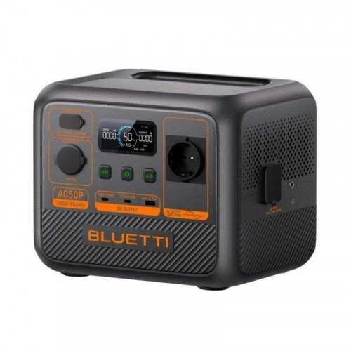 Estación de energía portátil Bluetti AC50P 504 Wh LiFePO4 700 W Black Orange LCD