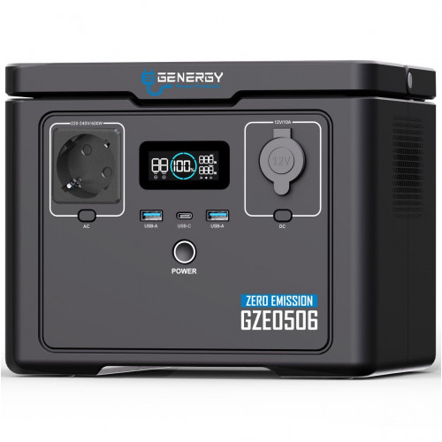 Estación Energía GENERGY GZE0506 Con Salida 600W – Batería 512Wh - Carga Ultrarrápida - 4000 Ciclos Vida Útil