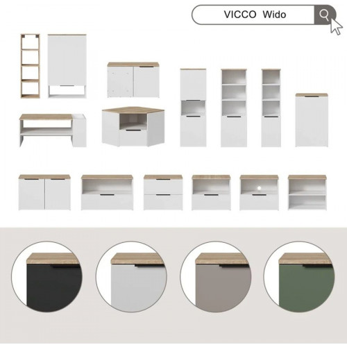 Estante de Pared Wido 60 X 100 cm Con Puerta Vicco