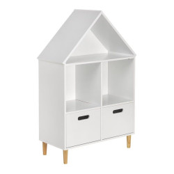 Estantería con 2 cajones House Mini Home - EuroVolter Blanco