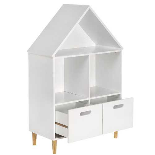 Estantería con 2 cajones House Mini Home - EuroVolter Blanco