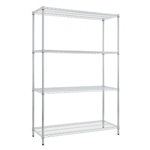 Estantería cromada NSF 180x120x45 Pro 4 Baldas 350Kg