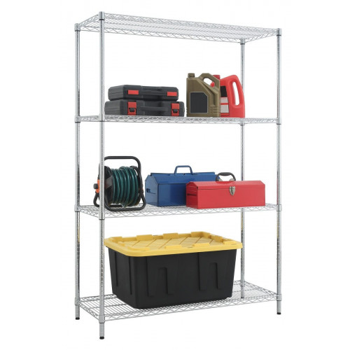 Estantería cromada NSF 180x120x45 Pro 4 Baldas 350Kg