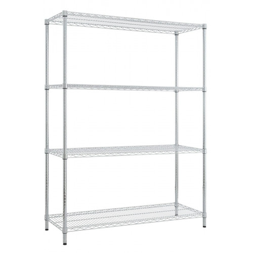 Estantería cromada NSF Pro 180x150x45 4 Baldas 350Kg