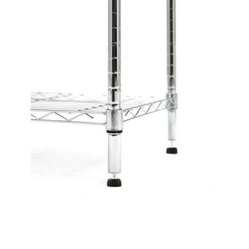 Estantería cromada NSF Pro 180x150x45 4 Baldas 350Kg