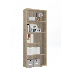estantería de aglomerado de particulas marrón PITARCH de 196.5x75.5x33cm y 40kg