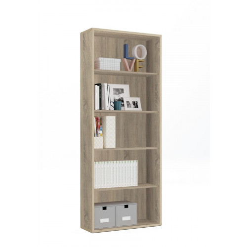 estantería de aglomerado de particulas marrón PITARCH de 196.5x75.5x33cm y 40kg