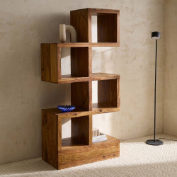 Estantería de madera de palisandro Bombay EuroVolter Nogal