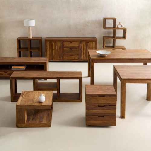 Estantería de madera de palisandro Bombay EuroVolter Nogal