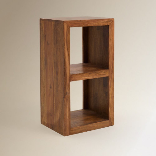 Estantería de madera de palisandro con 2 huecos Bombay EuroVolter Nogal
