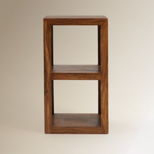 Estantería de madera de palisandro con 2 huecos Bombay EuroVolter Nogal