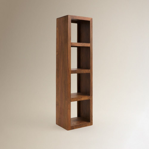 Estantería de madera de palisandro con 4 estantes Bombay EuroVolter Nogal