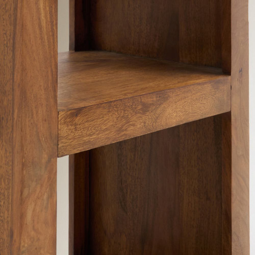 Estantería de madera de palisandro con 4 estantes Bombay EuroVolter Nogal