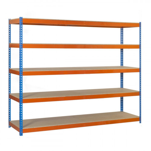 Estantería metálica 200x150x45 cm 5 estantes 400kg/balda