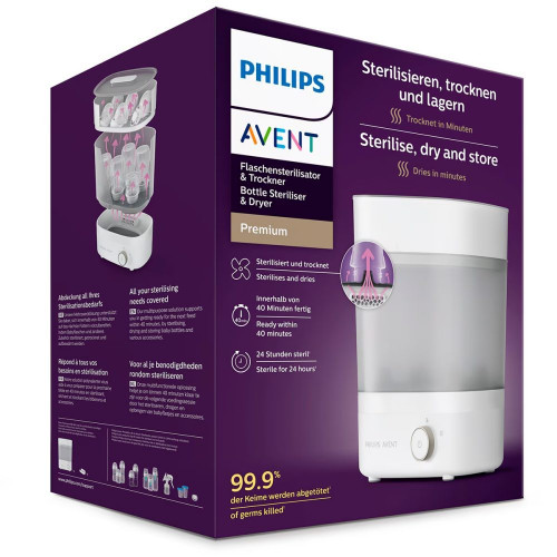 Esterilizador Philips Avent con Secador de Biberones blanco Blanco