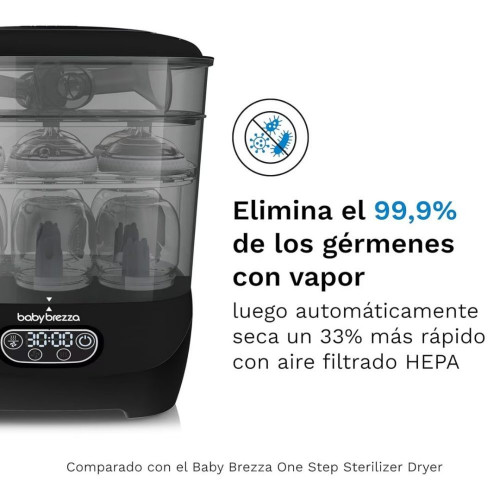 Esterilizador y secador Baby Brezza de biberones Sterylazer + Dryer Advanced Negro