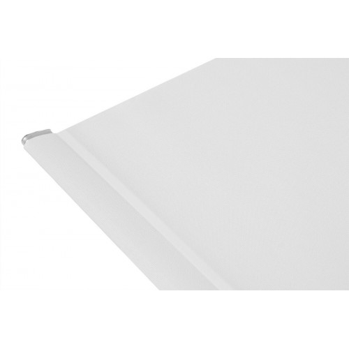 Estor enrollable screen 5% Industry de 240x250 PVC liso blanco con cadena. Aislamiento térmico