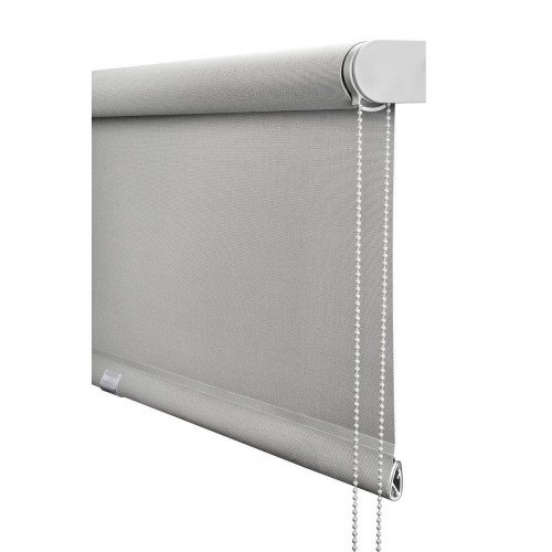 Estor enrollable screen 5% Industry de 240x250 PVC liso plata con cadena. Aislamiento térmico