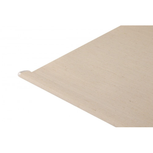 Estor enrollable screen 5% Lino de 240x250 PVC liso beige con cadena. Aislamiento térmico