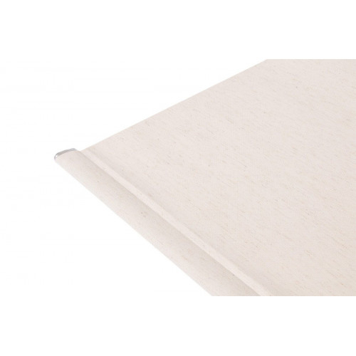 Estor enrollable screen 5% Lino de 240x250 PVC liso natural con cadena. Aislamiento térmico
