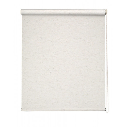 Estor enrollable screen 5% Lino de 240x250 PVC liso natural con cadena. Aislamiento térmico