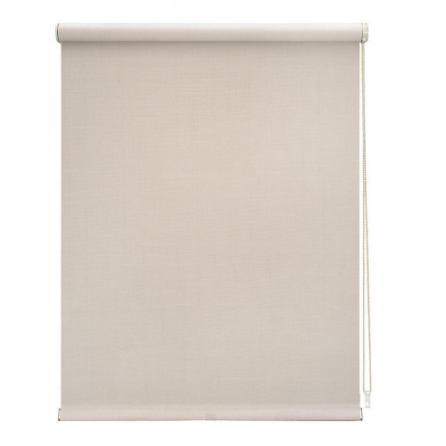 Estor enrollable screen 5% Vetas de 240x250 PVC liso beige con cadena. Aislamiento térmico