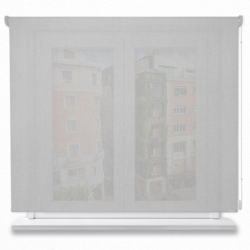 Estor Enrollable Translúcido Poliéster Liso Color Gris 250x200cm.