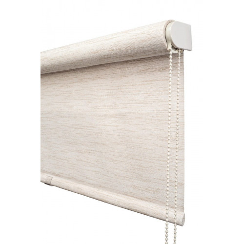 Estor enrollable translúcido Provenza de 200x250 poliéster liso beige/lino con cadena
