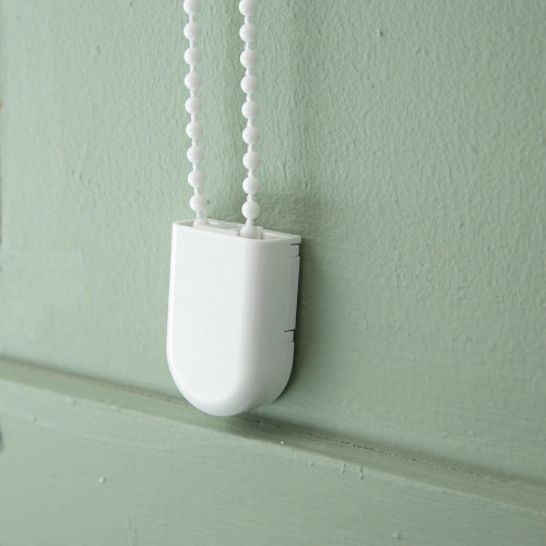 Estor plegable paquetto semi-transparente Fórum 180x250 cm poliéster liso blanco con cadena