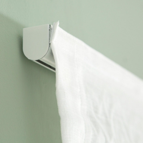 Estor plegable paquetto semi-transparente Fórum 180x250 cm poliéster liso blanco con cadena