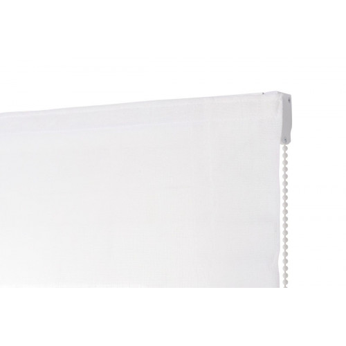 Estor plegable paquetto semi-transparente Fórum 180x250 cm poliéster liso blanco con cadena