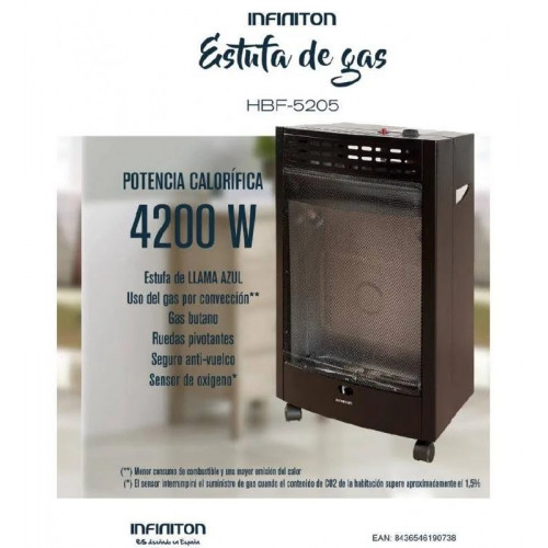 Estufa de Gas Infiniton HBF-5205
